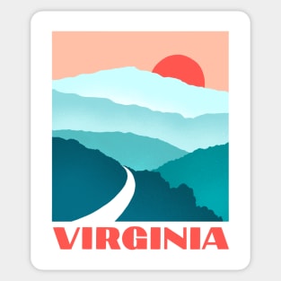 Virginia Blue Ridge Mountains Shenandoah Sticker